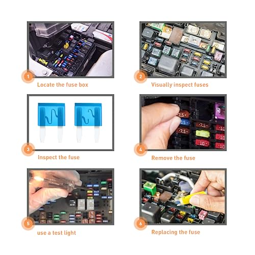Nilight 120Pcs Blade Fuses Assortment 5, 7.5, 10, 15, 20, 25, 30 AMP Regular Mini ATM/APM Blade Fuses for Cars Trucks Boats Automotives, 2 Years Warranty, Multicolor - Image 2