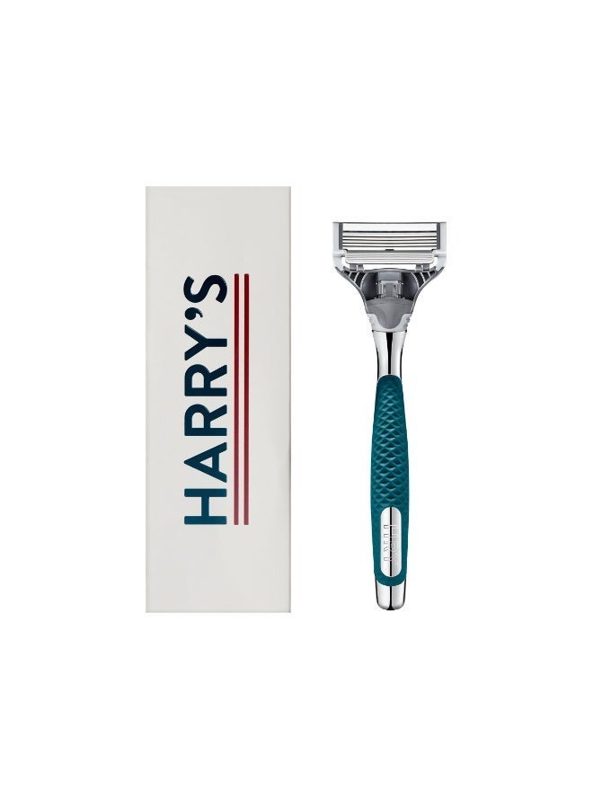 Harry's - Winston Chrome Razor Handle, 1 Handle and 1 Razor Blade Refill - Image 1
