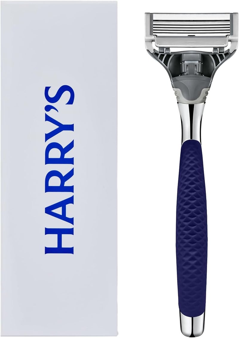 Harry's - Winston Chrome Razor Handle, 1 Handle and 1 Razor Blade Refill - Image 1