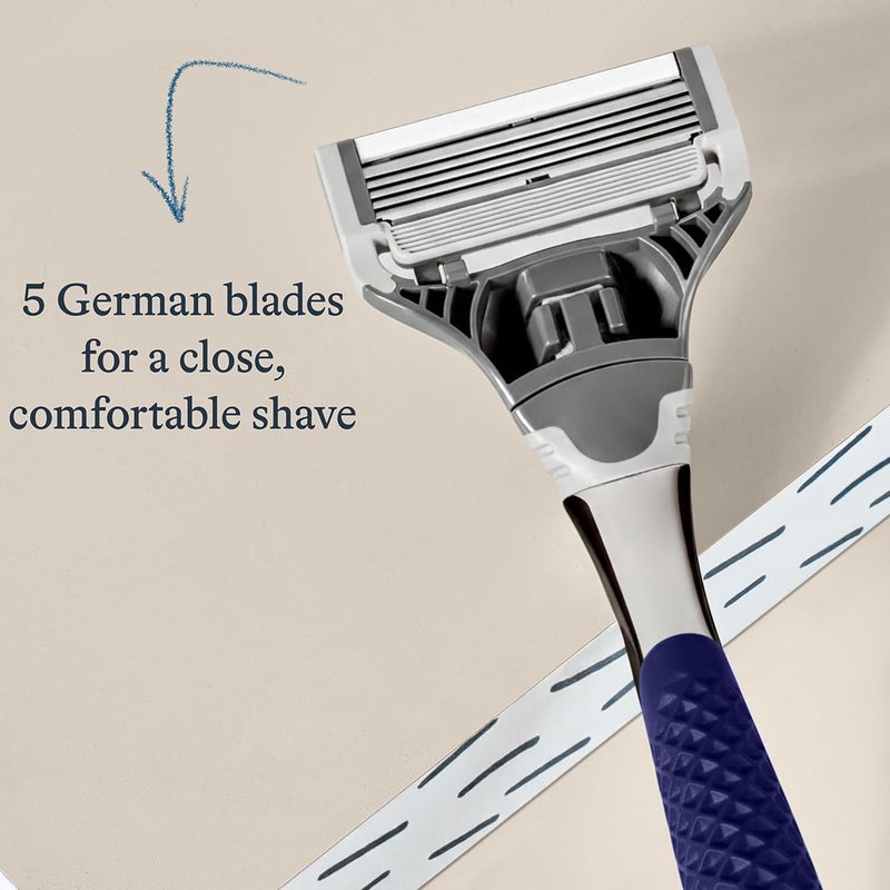 Harry's - Winston Chrome Razor Handle, 1 Handle and 1 Razor Blade Refill - Image 5