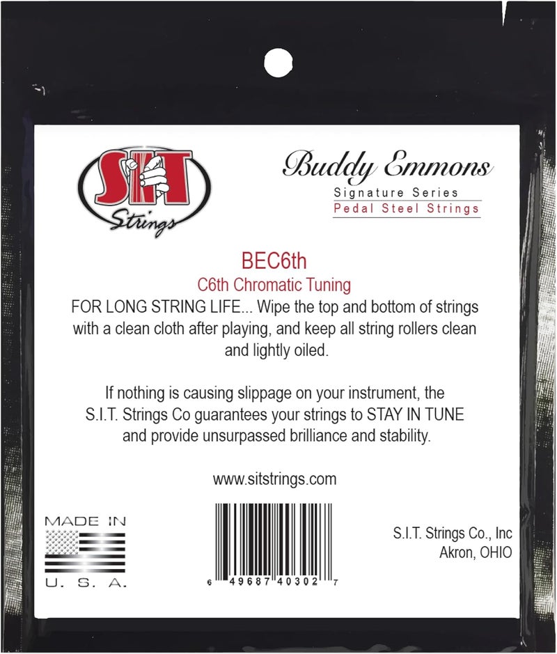 SIT Strings Buddy Emmons Pedal Steel Strings Nickel (S.I.T.), C6th Tuning, BEC6th - Image 3