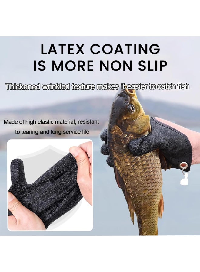 STL Fishing Gloves, Fishing Catching Gloves, Professional Fisherman Catch Fish Gloves, Waterproof Fishing Gloves with Magnet Release, Non-slip Quick-Dry Fisherman Protect Hand from Puncture Scrapes - Image 4