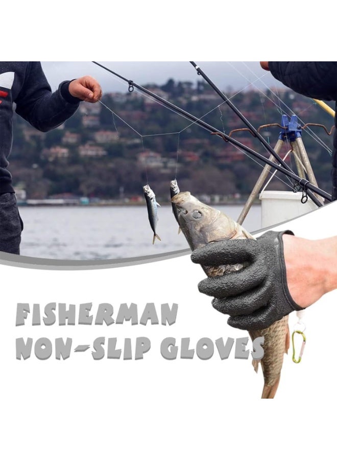 STL Fishing Gloves, Fishing Catching Gloves, Professional Fisherman Catch Fish Gloves, Waterproof Fishing Gloves with Magnet Release, Non-slip Quick-Dry Fisherman Protect Hand from Puncture Scrapes - Image 2