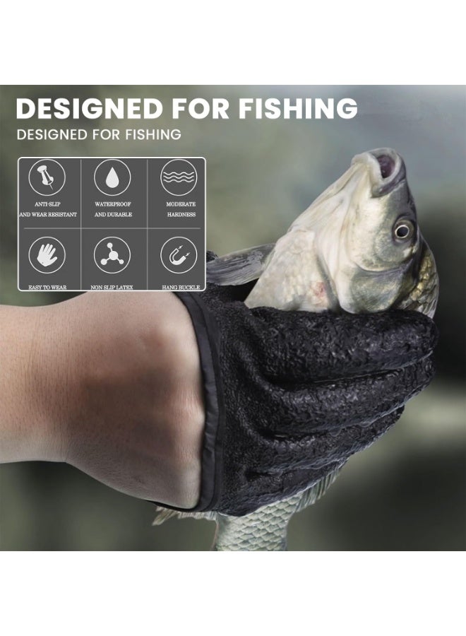 STL Fishing Gloves, Fishing Catching Gloves, Professional Fisherman Catch Fish Gloves, Waterproof Fishing Gloves with Magnet Release, Non-slip Quick-Dry Fisherman Protect Hand from Puncture Scrapes - Image 5