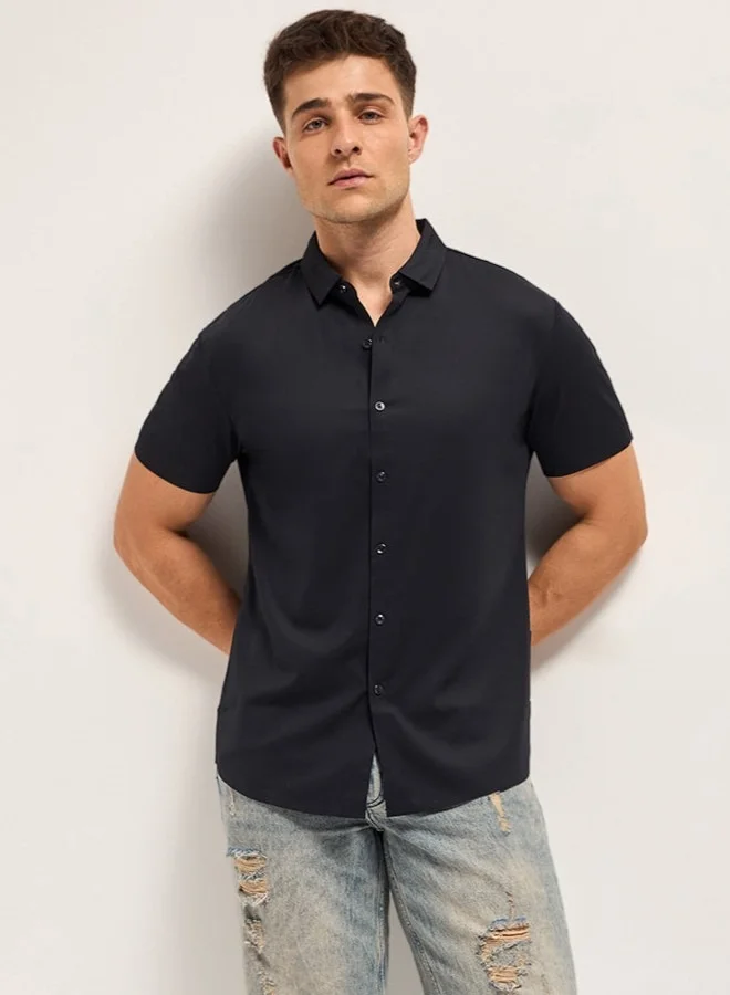 THE BEAR HOUSE Men's Shirt for Casual and Formal Wear | Classic Button-Down Style for Office, Daily Use, Travel, Events & All-Season Outfits | Versatile & Stylish Wardrobe Essential for Every Occasion