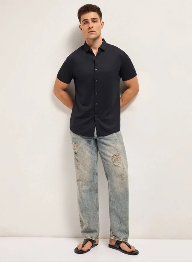 The Bear House  Men's Shirt for Casual and Formal Wear | Classic Button-Down Style for Office, Daily Use, Travel, Events & All-Season Outfits | Versatile & Stylish Wardrobe Essential for Every Occasion for Men | Best Price UAE