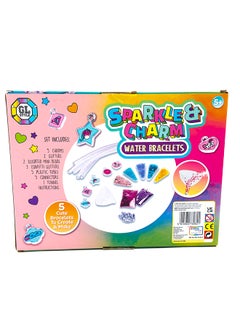 RMS Gl Glitter Aqua Bracelets – Diy Bracelet Kit With Cha, Glitters, And Beads – 5 Bracelets To Create  - Image 2