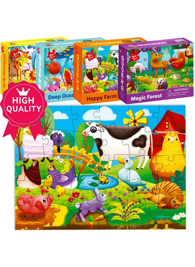 quokka ألغاز للأطفال من عمر 35 بواسطة كواكا 4 × 30 قطعة ألغاز للأطفال من عمر 24 تعليم الحيوانات ألغاز للأطفال من 48 سنة ألعاب تعليمية للأولاد والبنات - Image 5