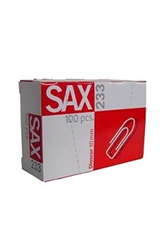 Sax Sax233  Paper Clips  no 233 - 10 Boxes x 100 Pieces - 30mm -1000 pcs  - Image 3