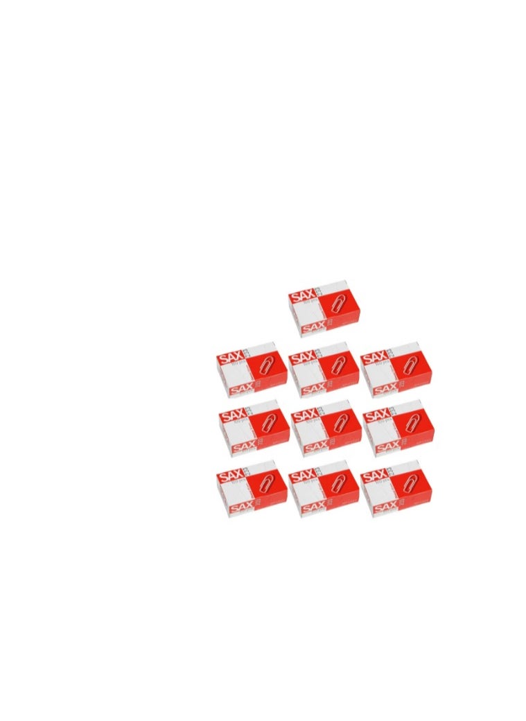 Sax Sax233  Paper Clips  no 233 - 10 Boxes x 100 Pieces - 30mm -1000 pcs  - Image 5