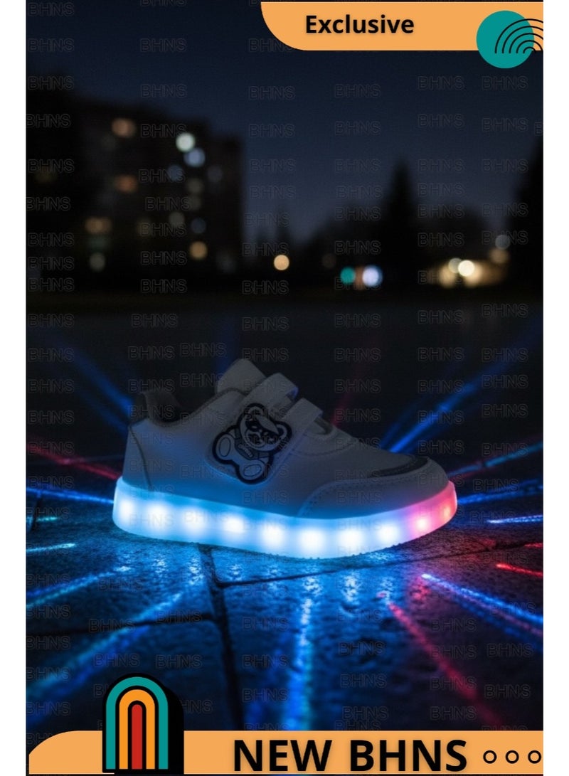 stylish LED Light Up Kids Shoes - Light-Up Shoes for Girls and Boys, Light-Up Shoes for Girls and Boys, Light-Up Shoes for Kids, Sizes 20-25, Light-Up Design, Anti-Slip, Comfortable, Easy to Wear, Kids Shoes, Kids Walking Shoes, Kids Shoes with Light - Image 3