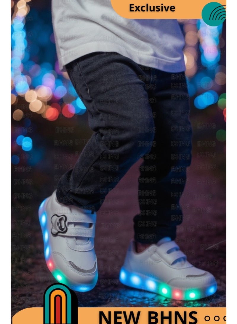 stylish LED Light Up Kids Shoes - Light-Up Shoes for Girls and Boys, Light-Up Shoes for Girls and Boys, Light-Up Shoes for Kids, Sizes 20-25, Light-Up Design, Anti-Slip, Comfortable, Easy to Wear, Kids Shoes, Kids Walking Shoes, Kids Shoes with Light - Image 1