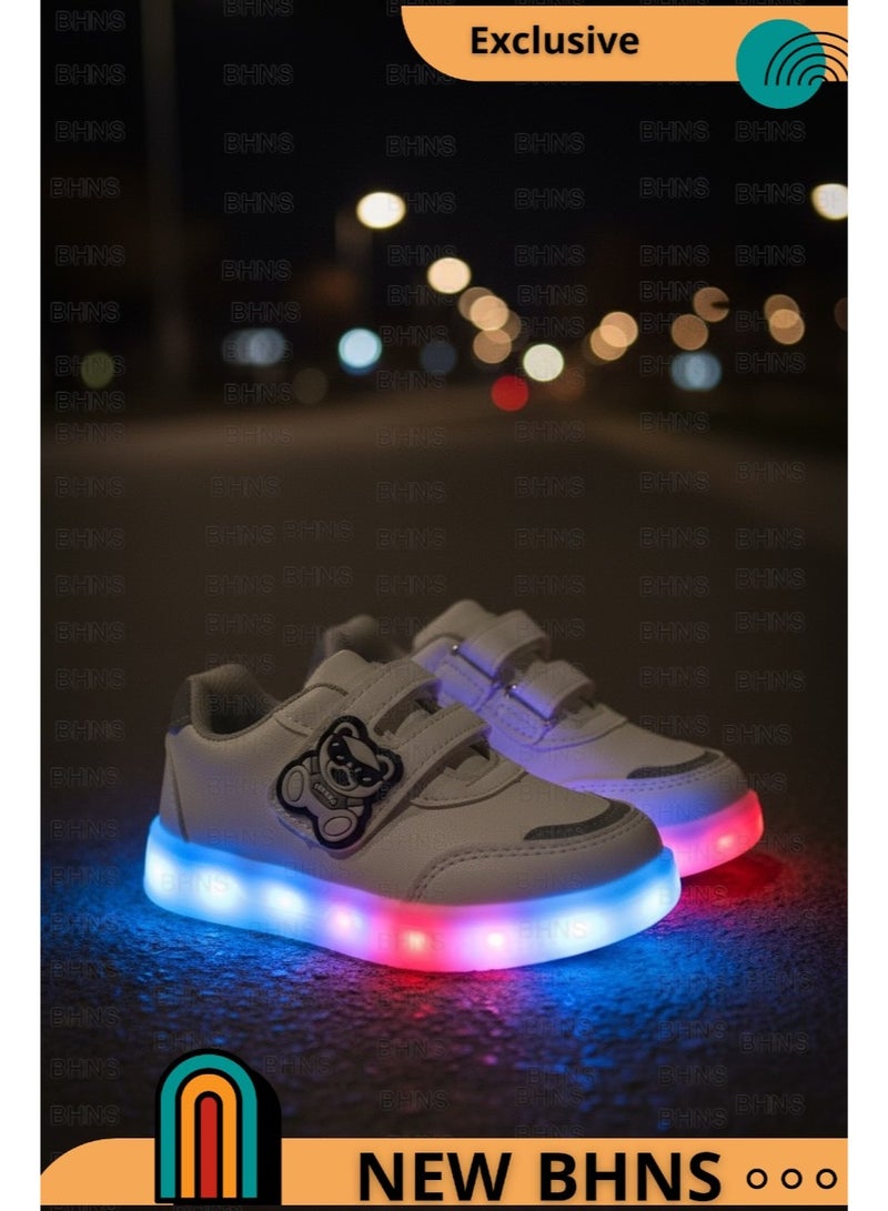 stylish LED Light Up Kids Shoes - Light-Up Shoes for Girls and Boys, Light-Up Shoes for Girls and Boys, Light-Up Shoes for Kids, Sizes 20-25, Light-Up Design, Anti-Slip, Comfortable, Easy to Wear, Kids Shoes, Kids Walking Shoes, Kids Shoes with Light - Image 5