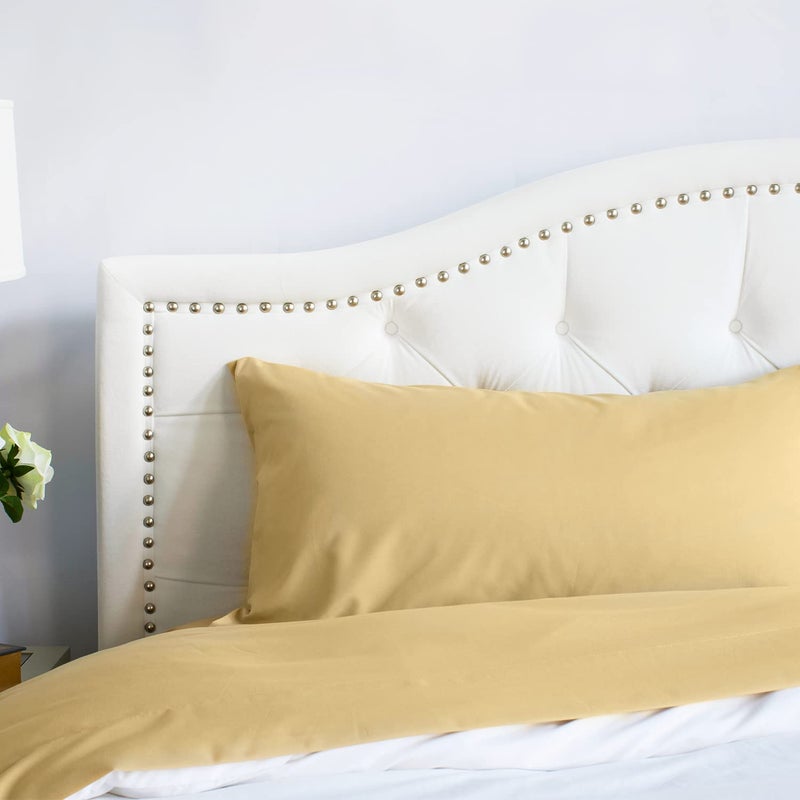 PeachSkinSheets مجموعة الخواصة الحصاد ورقة الذهب - مستوى 1500TC من النعومة - أوراق تبريد ناعمة إضافية للنوم الساخن والتعرق الليلي - XL بالحجم الكامل  - Image 1