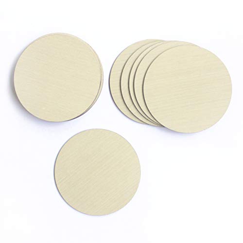 IVEI DIY Wood Finished Coasters Round Plywood Sheet Craft - Plain Wooden Coasters Circle Shaped Blank Cutouts for Painting Wooden Sheet Craft, - Set of 12 (3.5in X 3.5in) - Image 3
