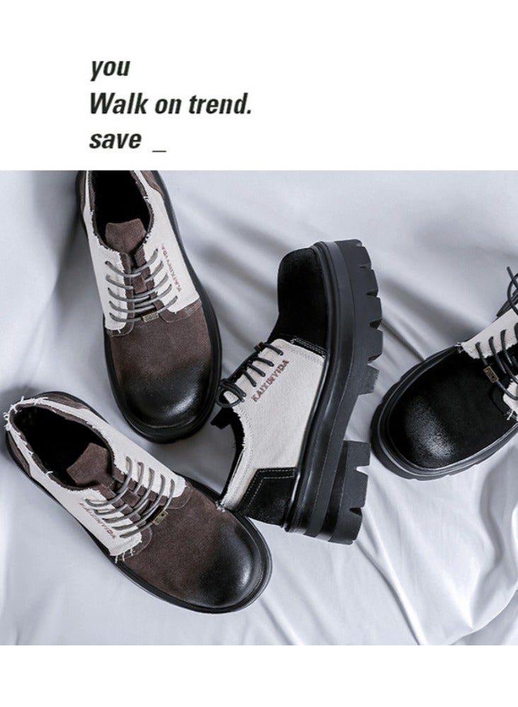 Warrior Versatile Retro Casual Leather Shoes  - Image 5