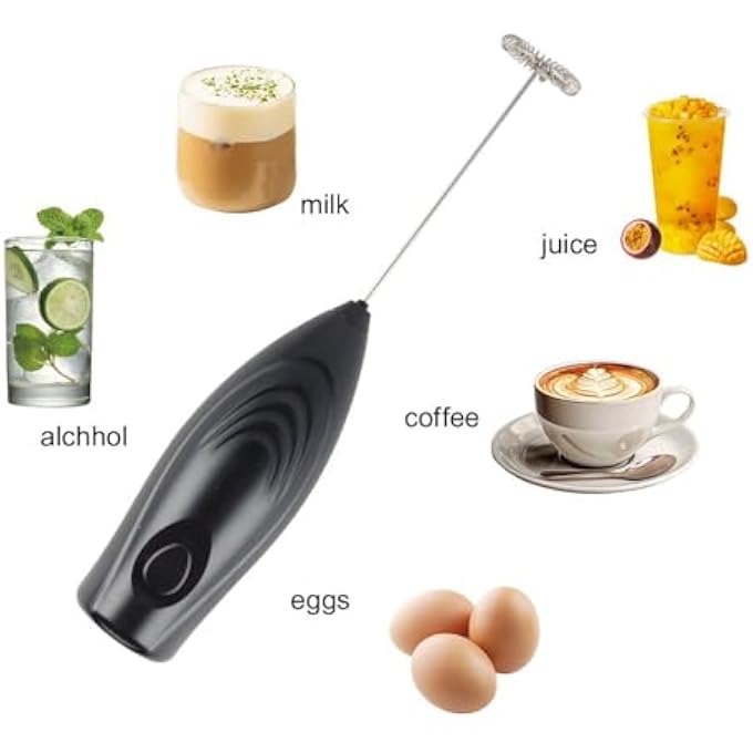 Unity ChefS Delight Milk Frother  Electric Handheld Frothing Tool For Creamy Coffee Latte Cappuccino Easy To Use  Clean Perfect For Home  Caf Use L4Xw225Cm - Image 2