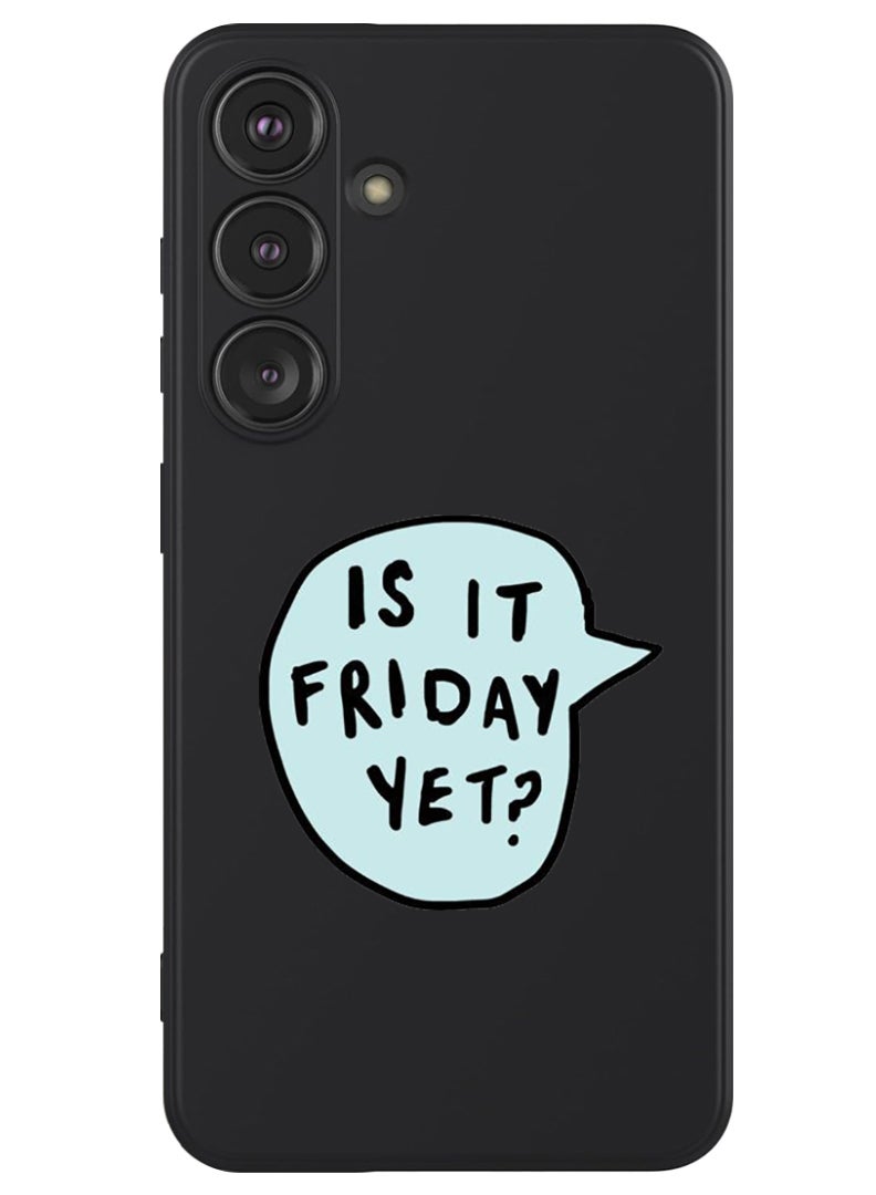 Theodor غطاء سليم واقي من السيليكون السائل مع حماية كاملة للجسم، مضاد للخدش وصدمات، لSamsung Galaxy S24 (أسود) - Image 1