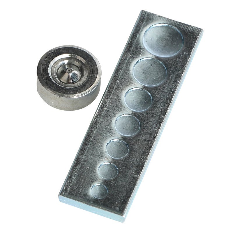 Co-link Craft Tool Die Punch Snap Kit Rivet Setter with Base for Punch Hole and Install Rivet Button (Rivet Setter with Base) - Image 3