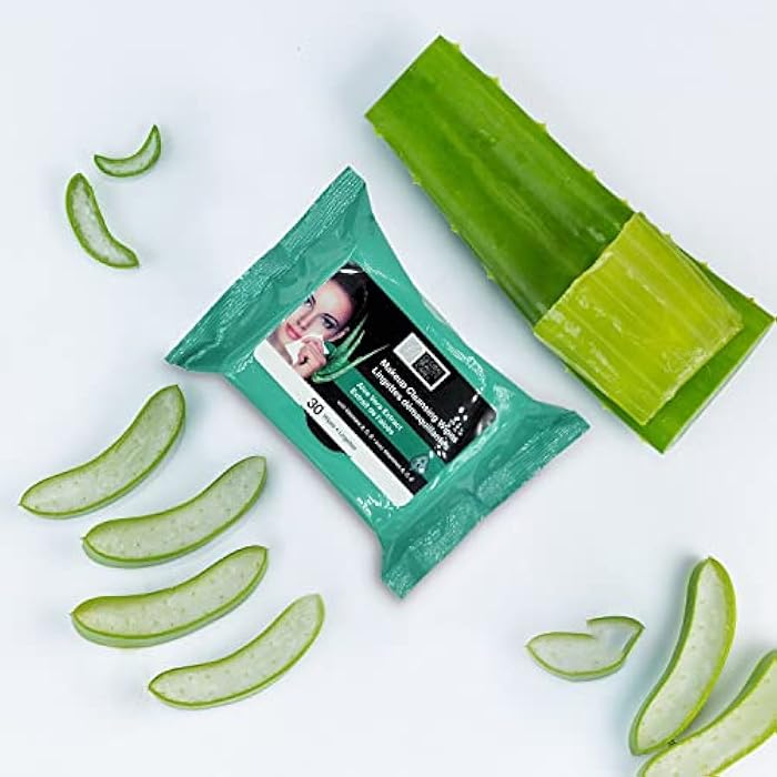 Global Beauty Care Aloe Vera Makeup Remover, Disposable Facial Towelettes, Ultra Soft, For All Skin Types, Moisturizing, Refreshing & Skin Soothing Formula, Convenient, 120Ct. 4 Packs of 30 Wipes - Image 4