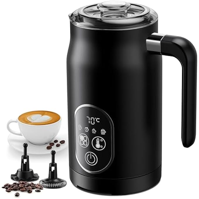 CONOYAR Electric Milk Frother 4 In 1 Milk Steamer Milk Warmer With Temperature Control 03L Automatic Milk Foamer Hot And Cold Foam For Coffee Espresso Latte Hot Chocolate - Image 1
