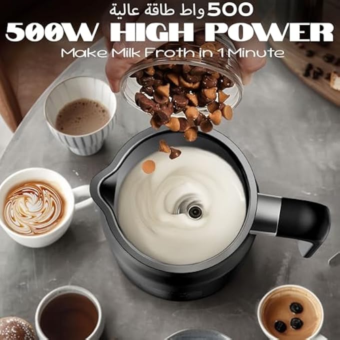 CONOYAR Electric Milk Frother 4 In 1 Milk Steamer Milk Warmer With Temperature Control 03L Automatic Milk Foamer Hot And Cold Foam For Coffee Espresso Latte Hot Chocolate - Image 3