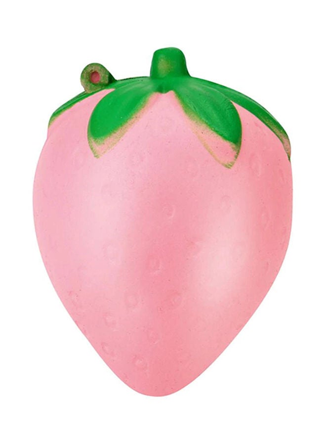 NIBEMINENT Stress Reliever Cute Pink Strawberry Scented Slow Rising Collection Phone Charm Squeeze Toy 