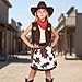 TOGROP Cowgirl Costume for Girls 6pcs Set Kids Dress Up Birthday Halloween Party Cosplay 67 Years - Image 4