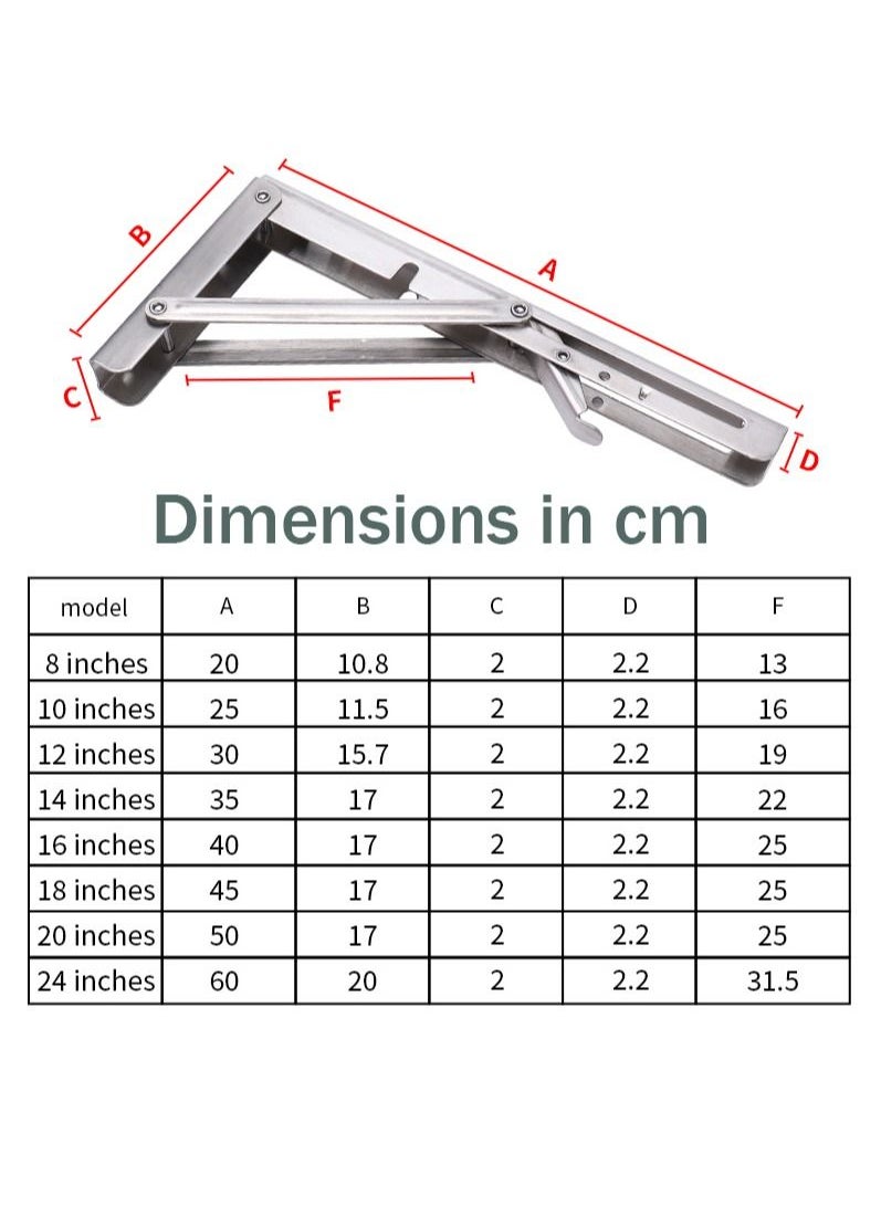 VIXEL Folding Stainless Steel Shelf Brackets 12 Inch for Shelf and Table Work Bench   2 piece Set - pzsku/Z359E59CCEAFCAA6809B2Z/45/_/1684067468/c1fb975d-a09d-47b2-a2cb-3c7c6bc0afcf