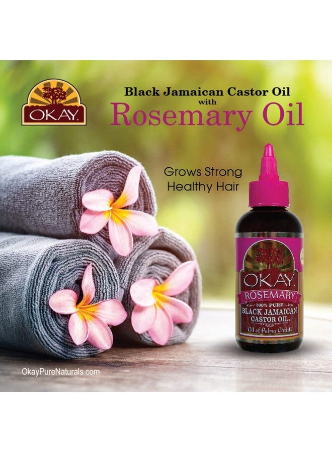 أوكي زيت الخروع الجامايكي الأسود مع إكليل الجبل 4 أونصة 188 مل - Image 3