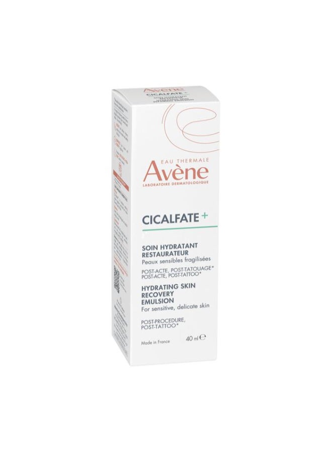 AVENE Cicalfate+ Hydrating Skin Recovery Emulsion for post-procedure & post-tattoo - Helps Restore Skin Barrier - 24hr Hydration - Fragrance free - 40 ml White 40ml - Image 2