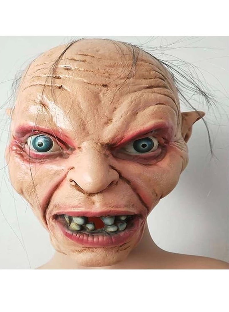 BrainGiggles Scary Gollumn Unisex Masquerade Mask Costume for Kids and Adults