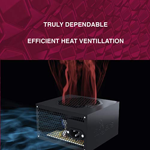 FINGERS BlackBox-500 High Efficiency Power Supply SMPS (500 Watts Power Supply Unit | Rich Black Finish) - Image 4