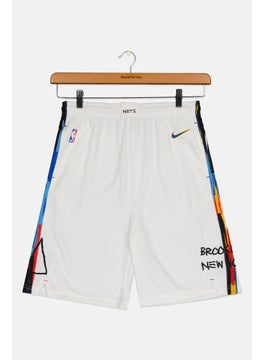 Nike Nike x NBA Kids Boy Sportswear Fit Basketball Shorts, White  - Image 1