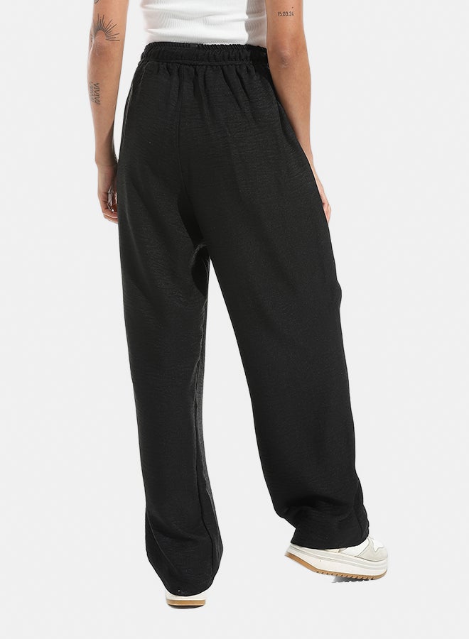 Xtcy Slim Fit Linen Pants With Elastic Waist - Image 3