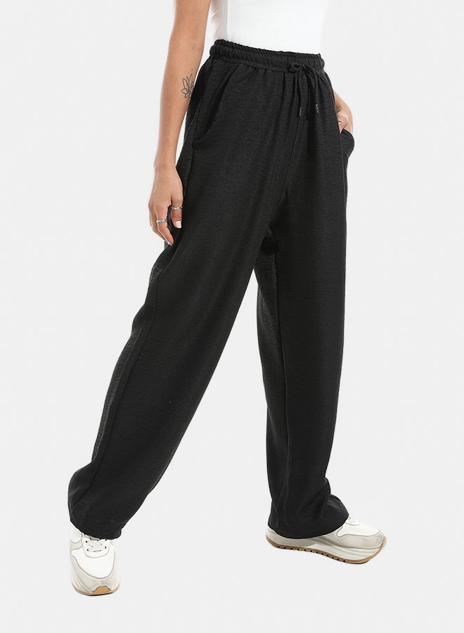 Xtcy Slim Fit Linen Pants With Elastic Waist - Image 2