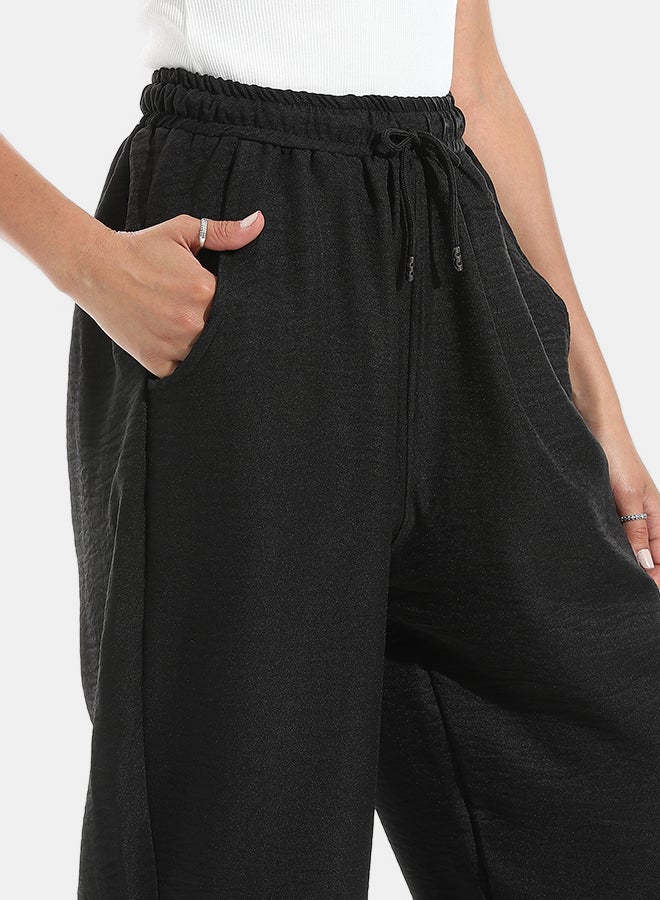 Xtcy Slim Fit Linen Pants With Elastic Waist - Image 4