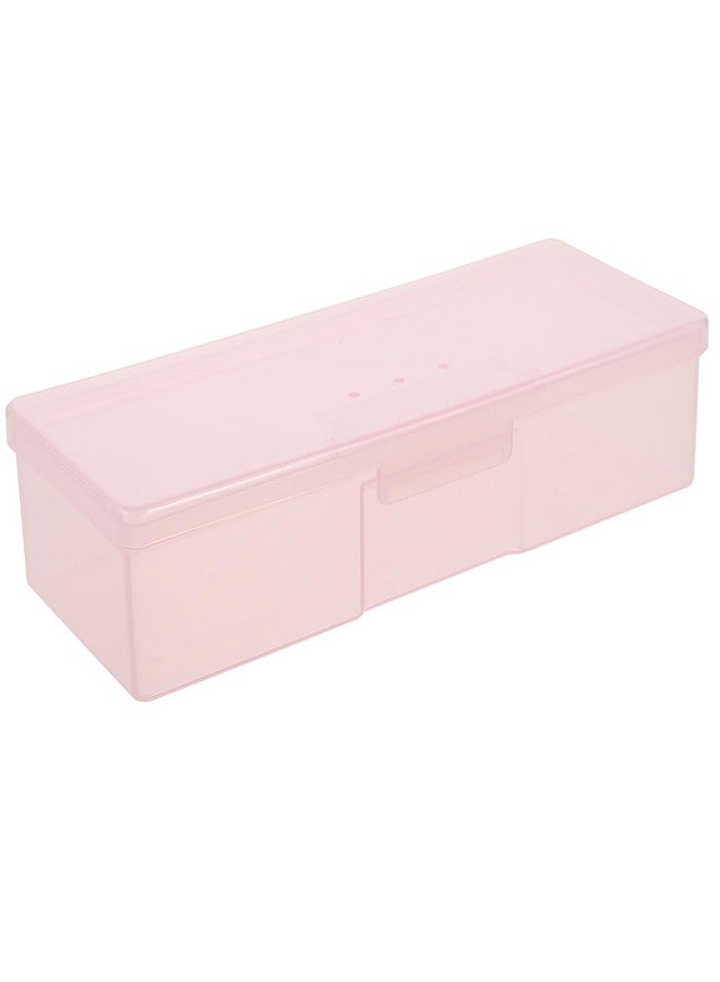 MUCKLILY Manicure Tool Box Organizer Clear Nail Storage Case Portable Nail Kit Organizer for Home Salon Use with Large Capacity - Image 1