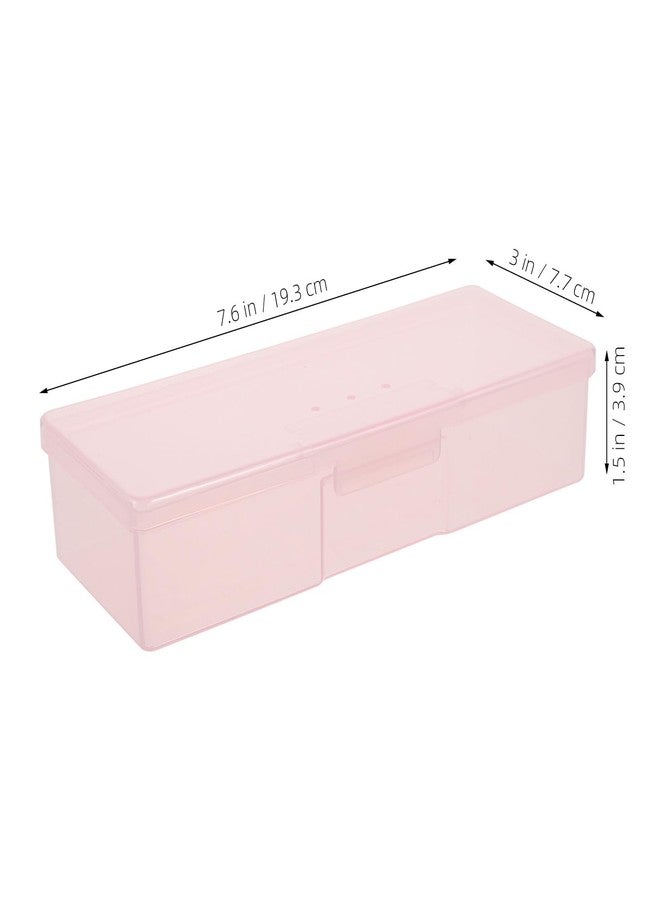MUCKLILY Manicure Tool Box Organizer Clear Nail Storage Case Portable Nail Kit Organizer for Home Salon Use with Large Capacity - Image 5