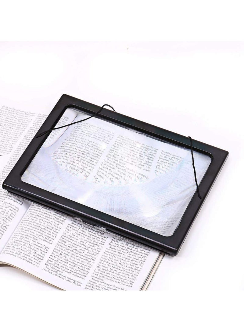 general LED reading foldable neck-hanging magnifying glass desktop magnifier for the elderly suitable for reading handicrafts and other scenarios - Image 2