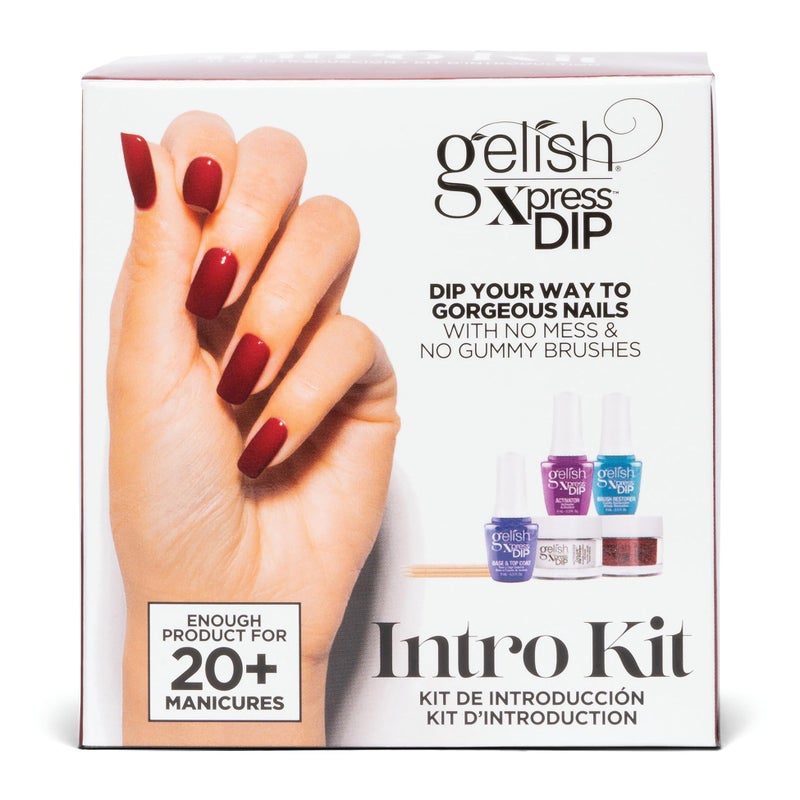 Gelish MINI Xpress Dip Intro Kit - No UV Light Needed, Odor-Free, Chip-Resistant, 20+ Manicures Long-Lasting Dip Powder System with ColorFusion Formula. - Image 1