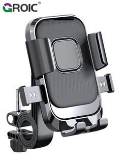 GROIC Bike Holder, Motorcycle Phone Handlebar Mount Universal 360° Rotatable Bicycle Motorcycle Scooter Bike Accessories Clip for iPhone 15/14 Pro Max/X/XS, Galaxy S10 and 4.7"- 7.2" Cellphone  - Image 1