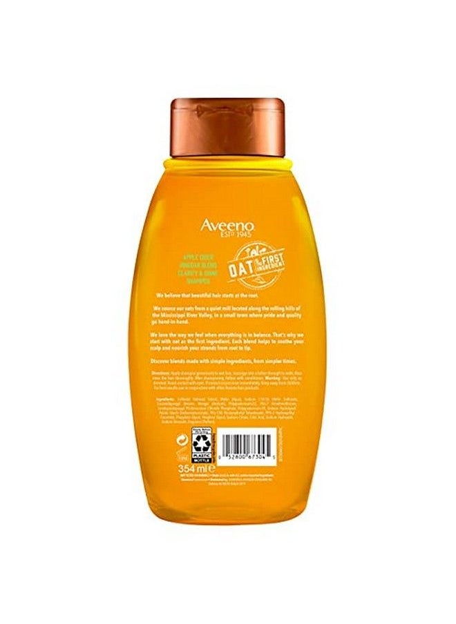 Aveeno Apple Cider Vinegar Shampoo + Conditioner For Balance & High Shine Daily Clarifying & Soothing Scalp Shampoo For Oily Or Dull Hair Paraben & Dyefree 12 Fl Oz  - Image 5