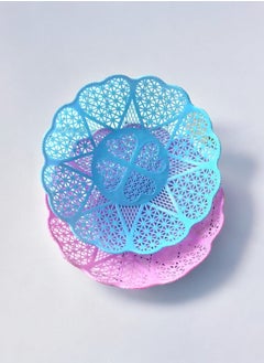 ماركة غير محددة مجموعة من 3 سلال فواكه وخضروات بلاستيكية  - Image 3