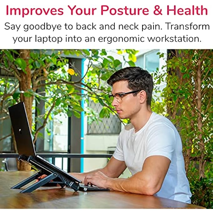 NEXSTAND K7 LITE 2019 LAPTOP STAND FOLDABLE ERGONOMIC DESIGN FOR LAPTOPS (10-18.4 INCHES) AND TABLETS - Image 2