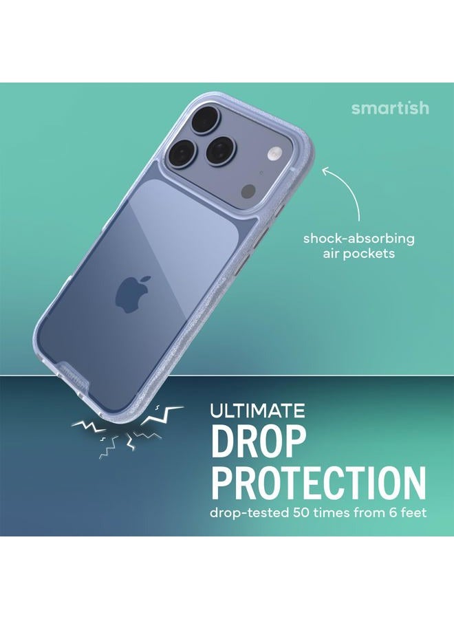 Smartish ® iPhone 17 Pro Clear Case - Gripmunk [Lightweight + Protective] Anti-Yellowing Slim Case - Drop Tested Ultra Thin Grip Cover for Apple iPhone 17 Pro - Clearly Clear - Image 2