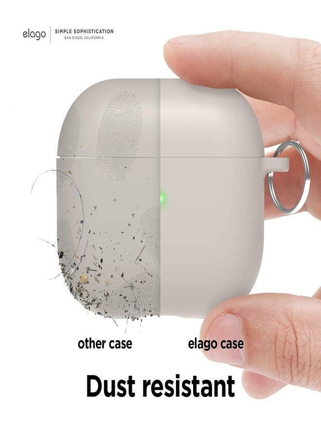 elago Liquid Hybrid Case Compatible with AirPods 3 Case Cover - Triple Layer Protection, Keychain Included, Supports Wireless Charging, Shock Resistant (Stone) - Image 4