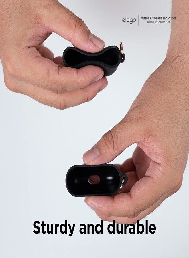 elago Liquid Hybrid Case Compatible with AirPods 3 Case Cover - Triple Layer Protection, Keychain Included, Supports Wireless Charging, Shock Resistant (Stone) - Image 5