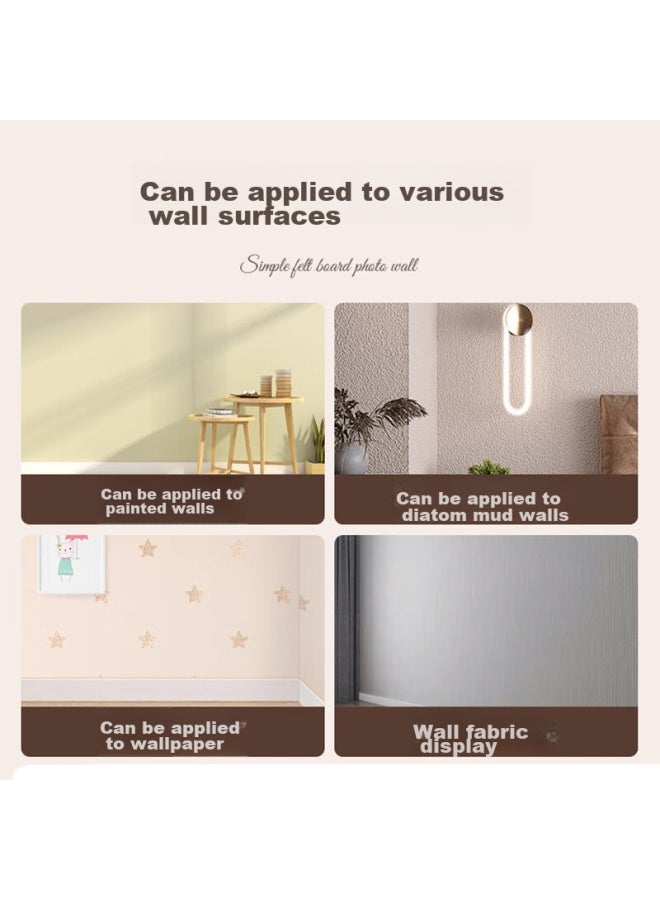 Felt Wall Sticker, Whiteboard, Self-adhesive Photo Display Wall, No Drilling Required, Background Whiteboard, Message Board, Display Board, Bulletin Board, Promotional Board - Image 5