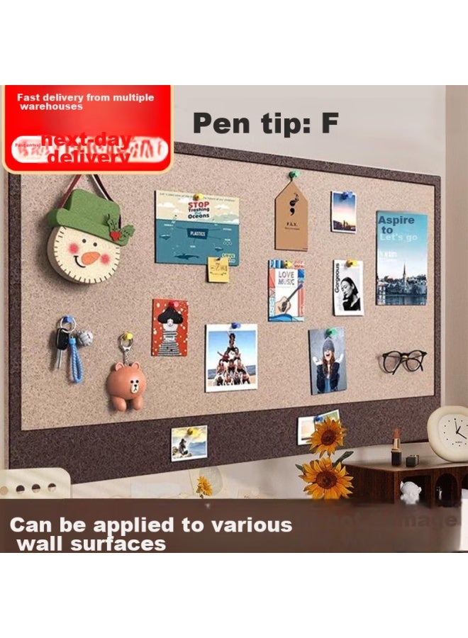 Felt Wall Sticker, Whiteboard, Self-adhesive Photo Display Wall, No Drilling Required, Background Whiteboard, Message Board, Display Board, Bulletin Board, Promotional Board - Image 1